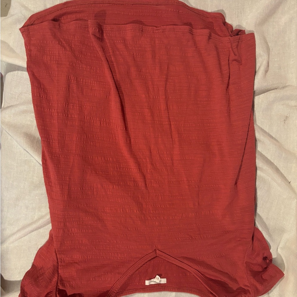 MAURICES Red Textured Top